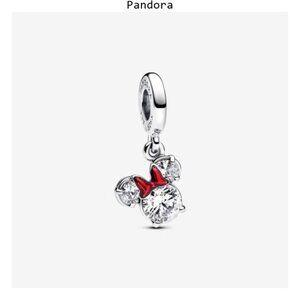 Authentic Disney Minnie Mouse Silhoutte Dangle Pandora Charm
